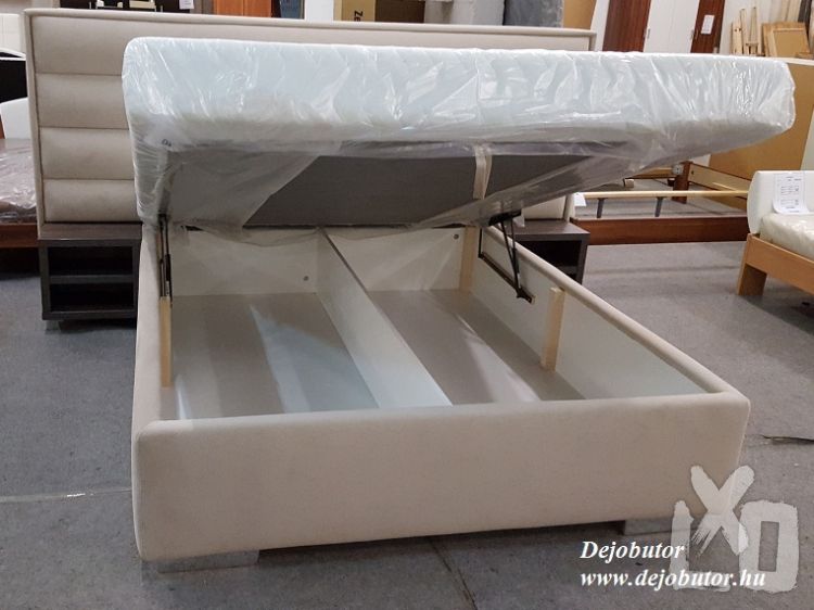 Ideea franciaágy ágyneműtartóval ágybetéttel 140x200 cm fekvővel apróhirdetés