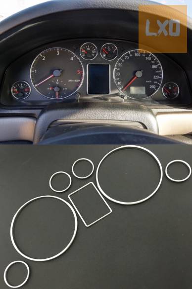 Audi A3 8L A4 8D B5 A6 4B C5 km óra krómkarika dekor apróhirdetés