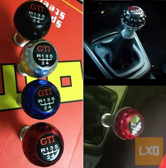 Utángyártott Volkswagen Golf GTI 5(6) váltógomb fekete,piros,kék,ezüst apróhirdetés