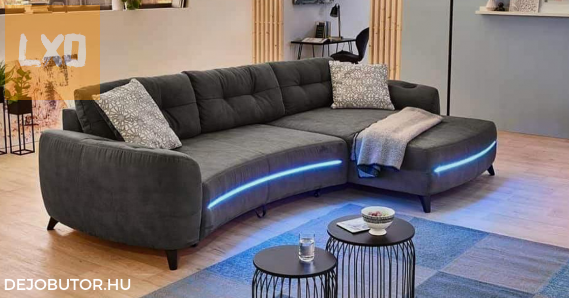 Lightning LED Bluetooth ágyazható sarok kanapé ülőgarnitúra 335x190 apróhirdetés