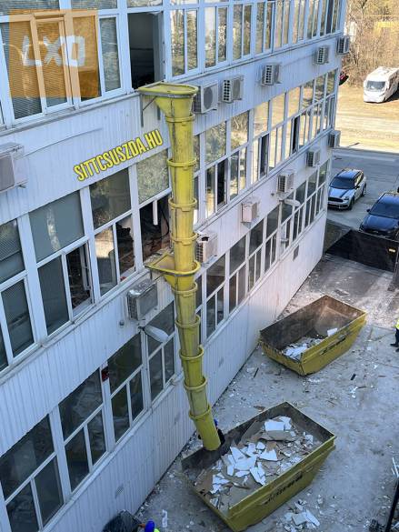 Törmelékcsúszda bérlés, Sitt csúszda - Sittledobó kölcsönzés, vásárlás apróhirdetés