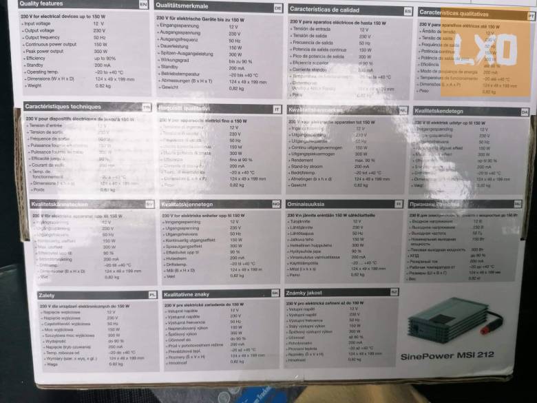 WAECO SinePower 150W 12V (MSI 212) szinuszos inverter apróhirdetés