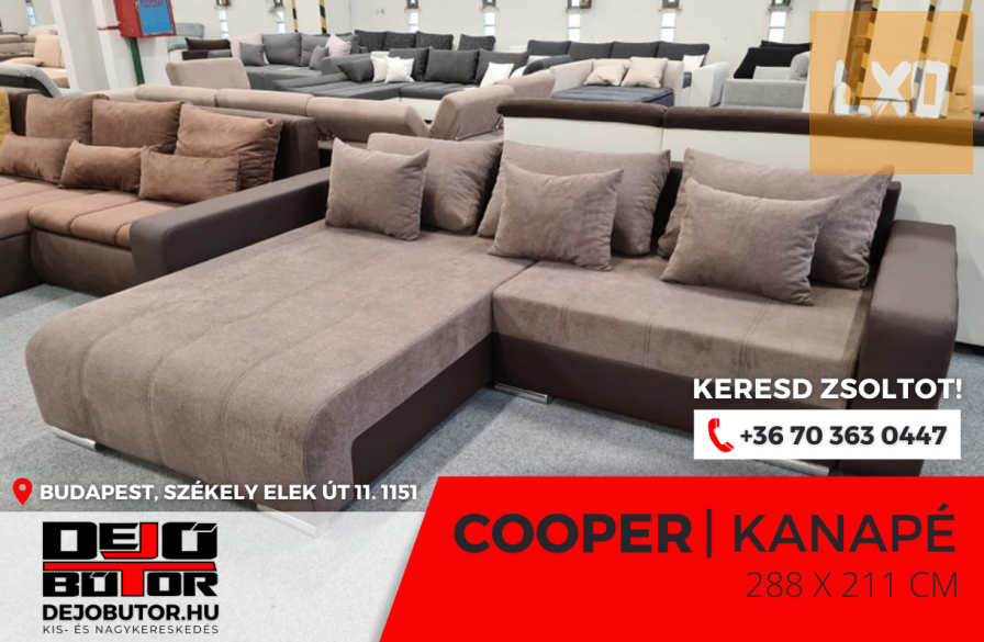 Cooper sarok kanapé ülőgarnitúra 288x211 cm ágyazható apróhirdetés