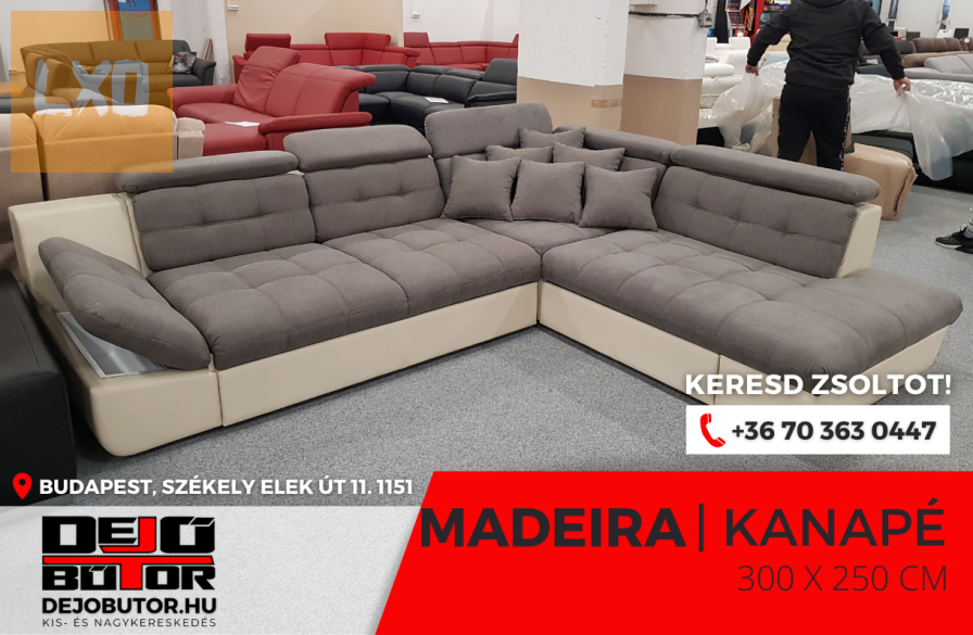 Madeira sarok kanapé ülőgarnitúra 252x305 cm ágyazható apróhirdetés