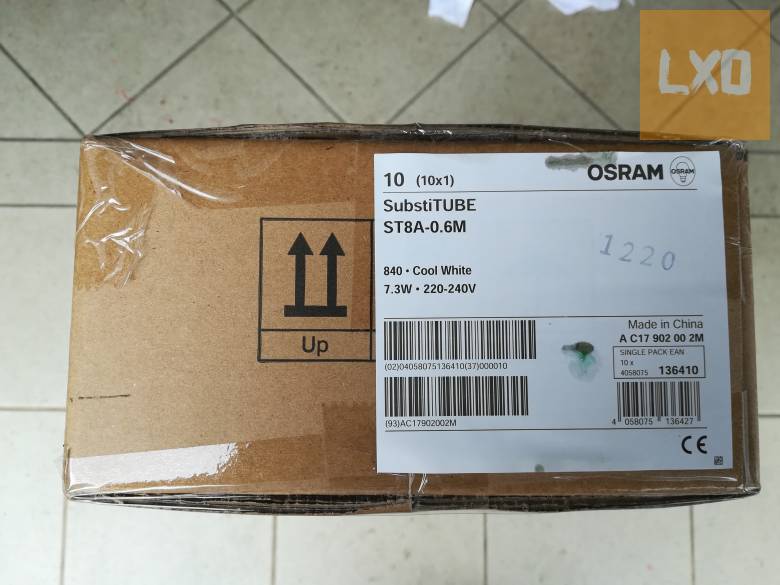 136410 -LED fénycső OSRAM ST8A 0,6M 7,3W 840 0,6 m apróhirdetés