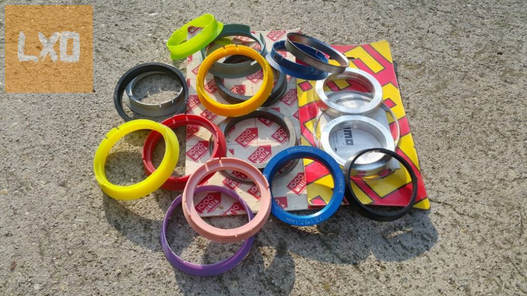 Tehermentesítő, központosító gyűrűk aluból és műanyagból apróhirdetés