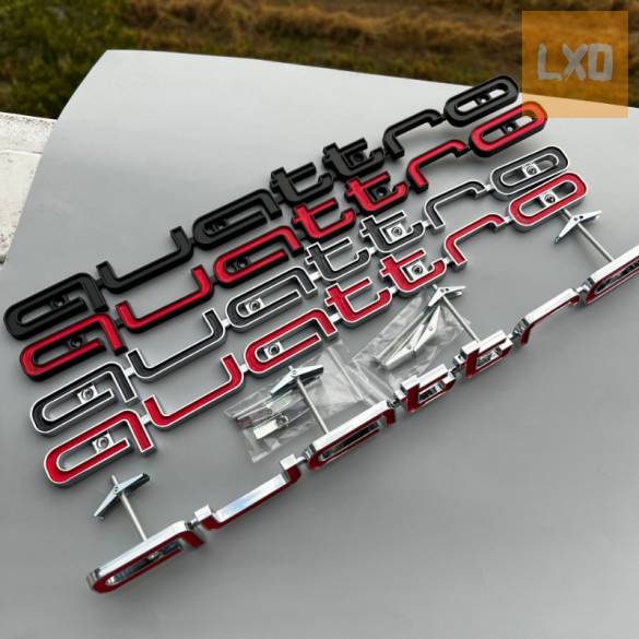 Quattro AUDI logo grill rács embléma 42cm utángyártott típus apróhirdetés