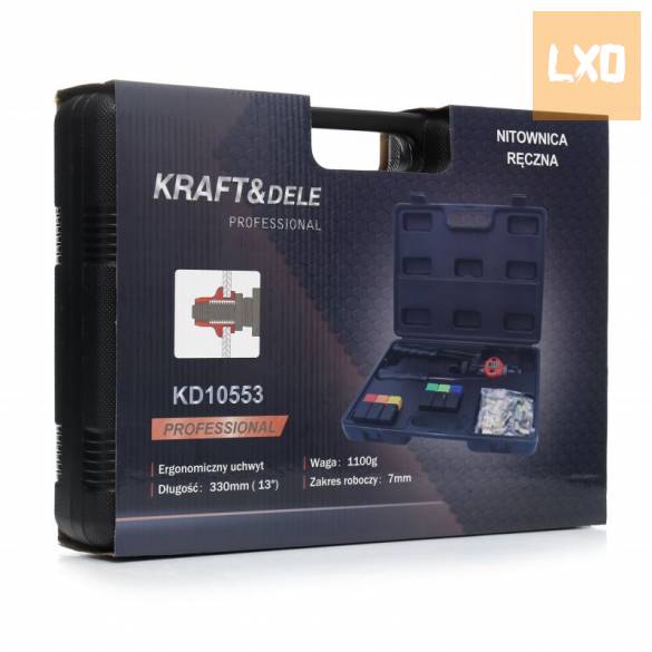 Új Kraft&Dele KD10553 szegecsanyahúzó készlet M3-M10 eladó apróhirdetés