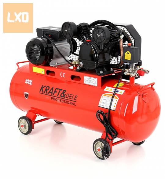 Új Kraft&dele KD402 Kompresszor 100L /V2/ 230V apróhirdetés