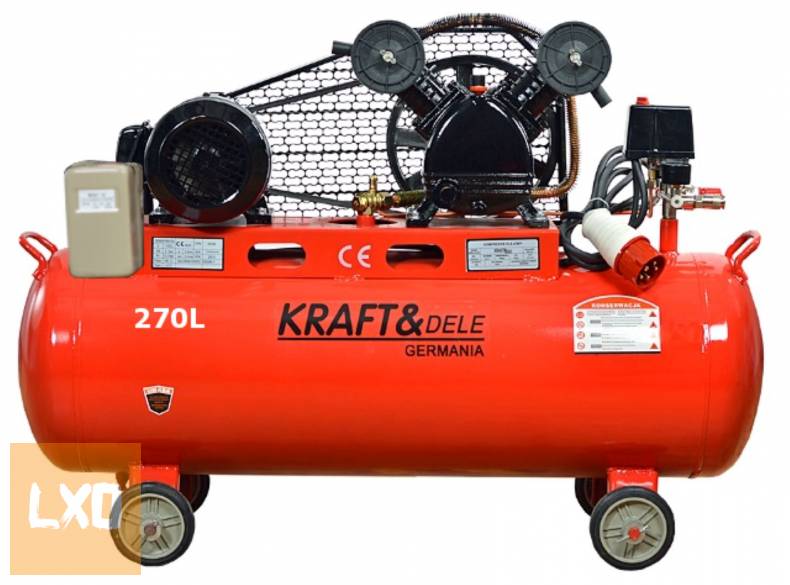 Új Kraft&dele KD409 kompresszor 270 literes V2 820lit/min eladó apróhirdetés
