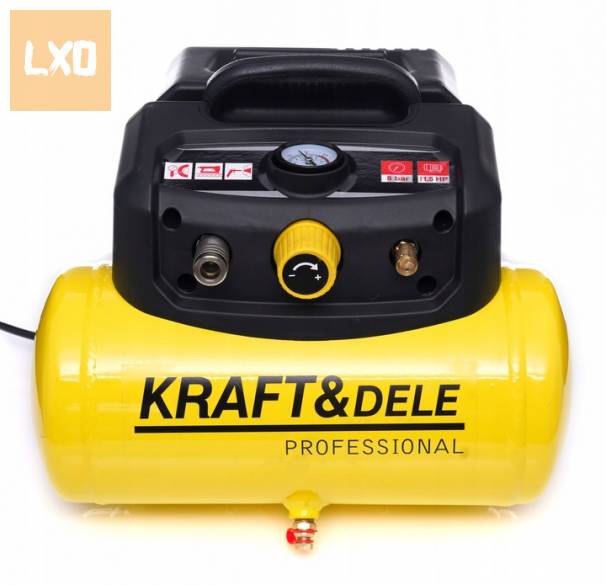 Új Kraft&Dele KD1415 olajmentes kompresszor 6 liter, 8bar, 1200W eladó apróhirdetés