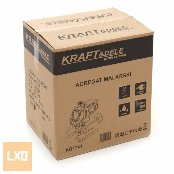 Új Kraft&dele KD1744 dugattyús festékszóró készlet Airless 1500W eladó apróhirdetés