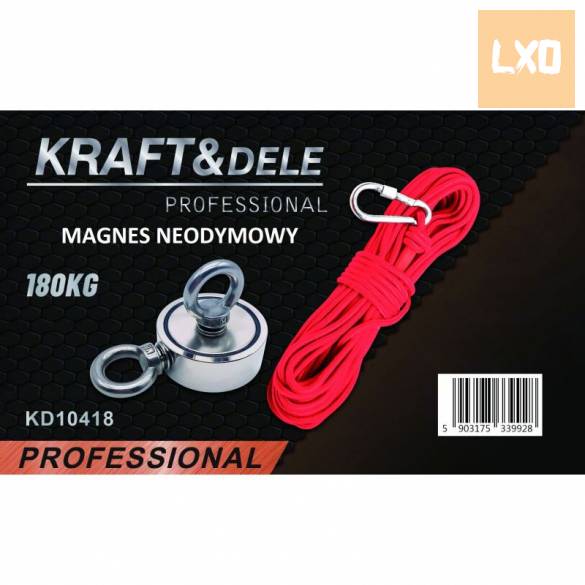 Új Kraft&Dele KD10418 Horgászmágnes készlet 180kg-os eladó apróhirdetés