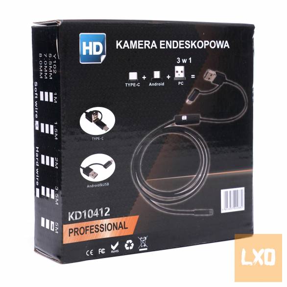 Új Kraft&Dele KD10412 endoszkóp kamera 3in1 5 Méter eladó apróhirdetés