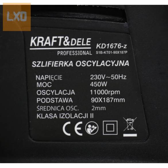 Új Kraft&Dele KD1676-Z Rezgőcsiszoló 450W eladó apróhirdetés