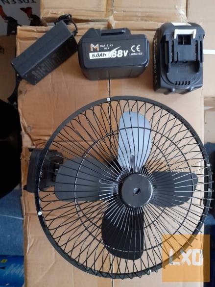 Új Matrixx Lxt akkus ventilátor, 2 nagy akku, töltő 25cm apróhirdetés