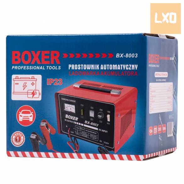 Új Boxer BX-8003 akkumulátor töltő gyorstöltés funkcióval, 12/24V, 30A apróhirdetés