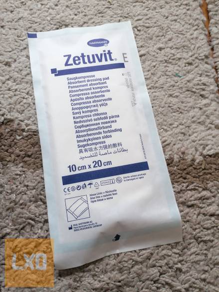 Zetuvit E  Nagy nedvszívó képességű sebpárna10 x20 cm méretű apróhirdetés