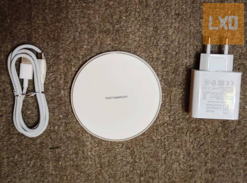 Vezeték nélküli töltőpad+66W Honor gyorstöltő+1m USB Type C kábel apróhirdetés
