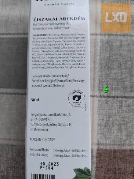 "Kertem" ( Borbás Marcsi) éjszakai arckrém 50 ml apróhirdetés