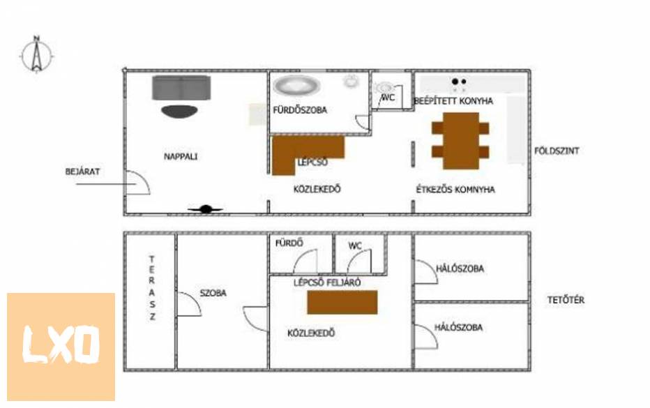 Eladó kétszintes családi ház Göd-Felsőgödön. apróhirdetés