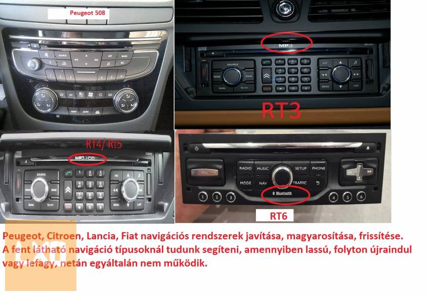 Peugeot , Citroen fejegységek javítása, magyarosítása, frissítése apróhirdetés