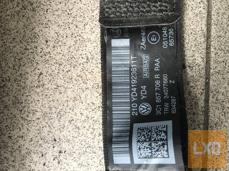 VW PASSAT B7 -- jobb első biztonsági öv 3C1 857 706 R apróhirdetés