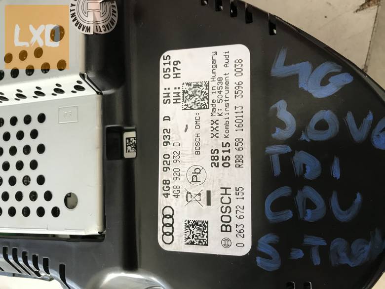 AUDI A6 4G 3,0 V6 TDI CDUD óracsoport 4G8 920 932 D apróhirdetés