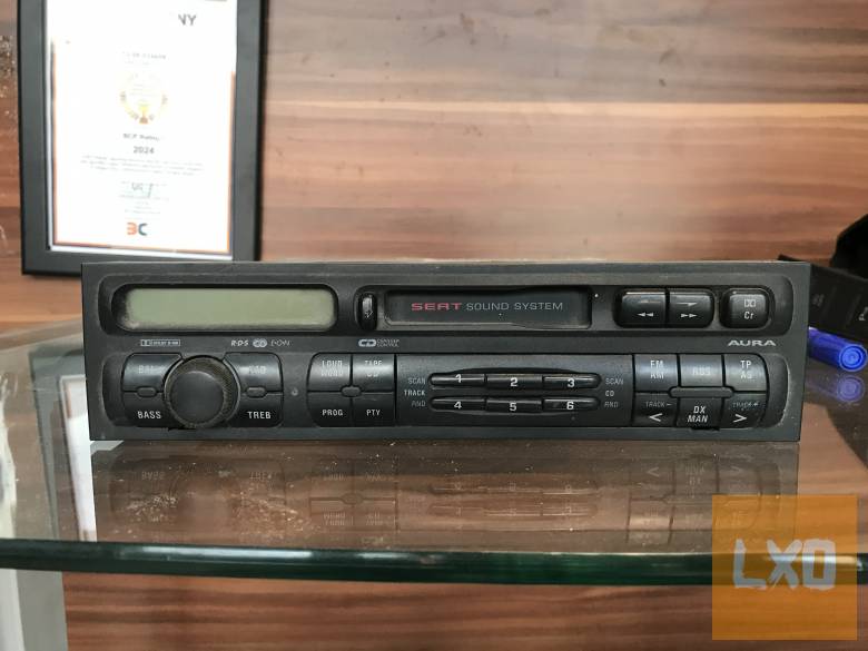 SEAT LEON 1M * AURORA RÁDIÓ (kóddal) 1M0 035 186 F apróhirdetés