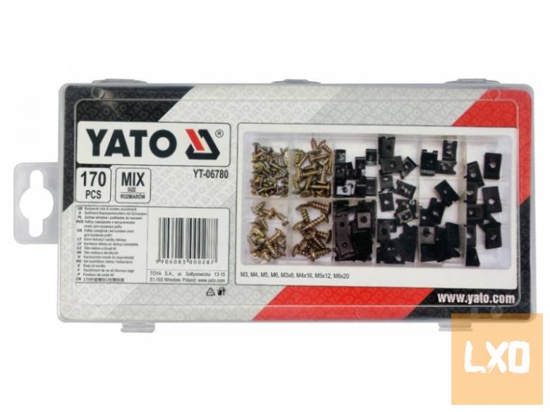 YATO YT‑06780 – Karosszéria csavar és alátét készlet 170 részes apróhirdetés
