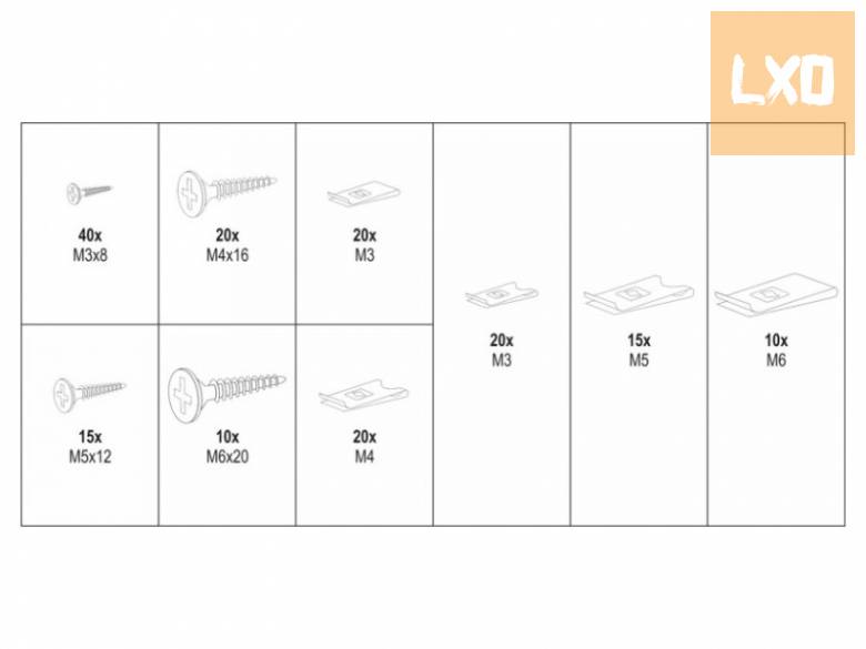 YATO YT‑06780 – Karosszéria csavar és alátét készlet 170 részes apróhirdetés