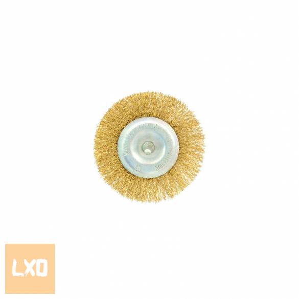 Hullámos sárgaréz huzalos körkefe 6 mm szárral apróhirdetés