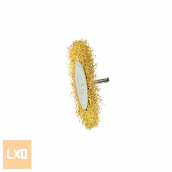 Hullámos sárgaréz huzalos körkefe 6 mm szárral apróhirdetés