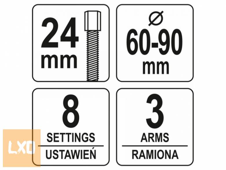 Univerzális vezérműtengely lehúzó 24 mm – YATO YT-06340 apróhirdetés