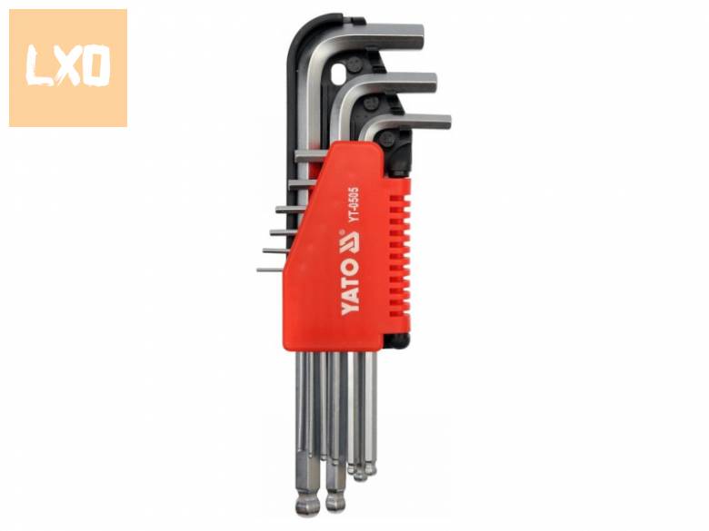 Gömbfejű imbuszkulcs készlet 9 részes, 1,5–10 mm, apróhirdetés