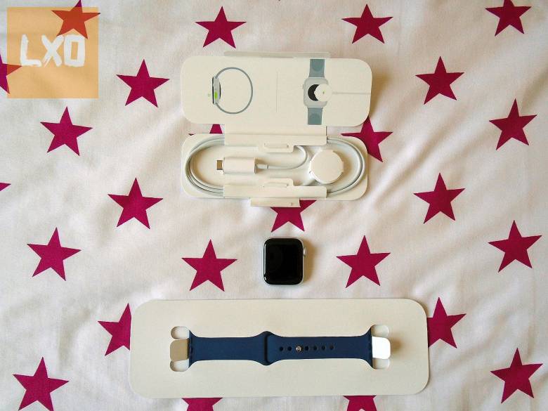 Apple Watch SE2 v3 okosóra ezüst-kék,új apróhirdetés