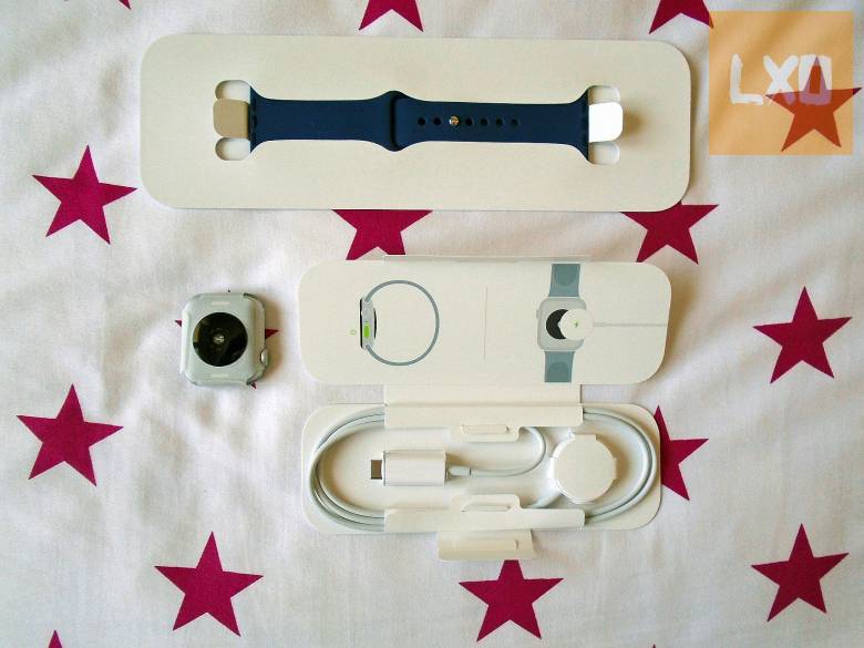 Apple Watch SE2 v3 okosóra ezüst-kék,új apróhirdetés