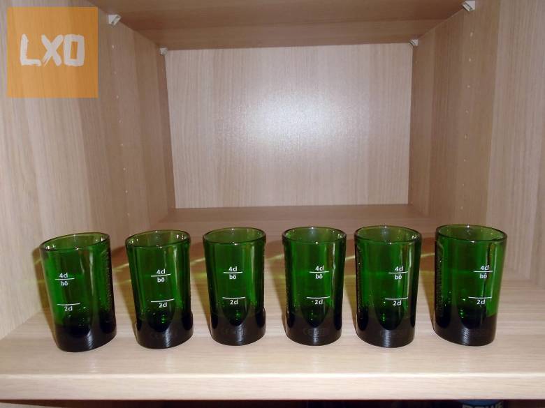 Zöld Jagermeister pohár 5cl-es 6db apróhirdetés