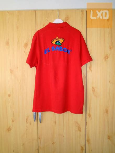 El Sabor piros teniszpóló L apróhirdetés