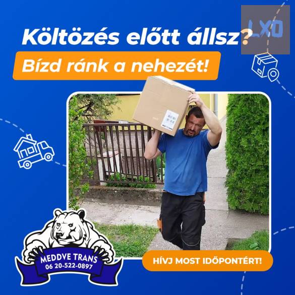 Költöztetés, szállítás, bútorszerelés, lomtalanítás! apróhirdetés