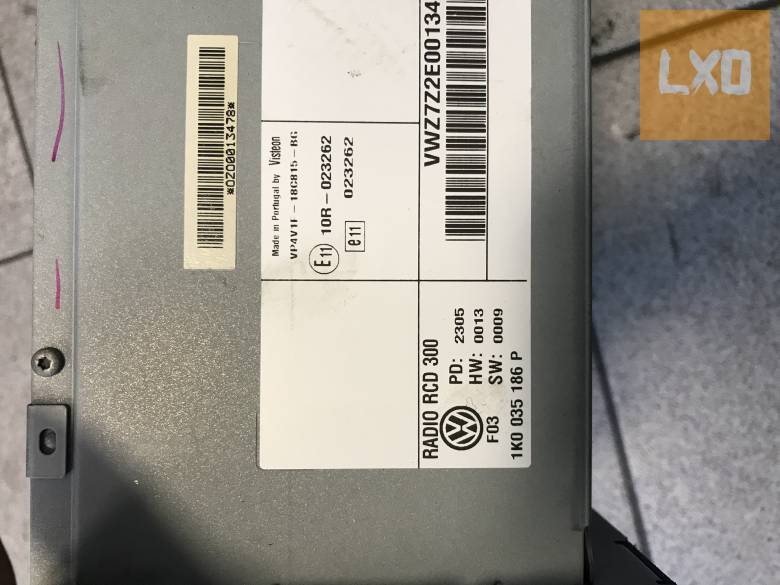 VW GOLF V - rádió  1K0 035 186 P apróhirdetés