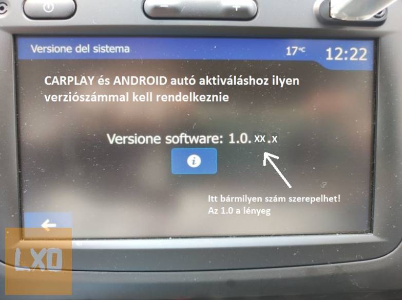 Dacia és Renault MEdianav Evo2 Carplay és Android autó aktiválás apróhirdetés