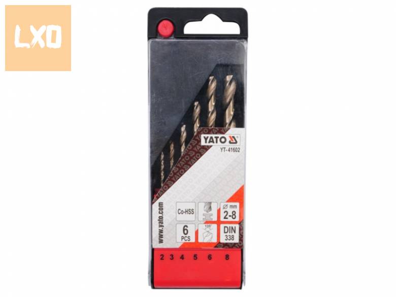 YATO 6 részes HSS-CO fúrókészlet 2-8mm apróhirdetés