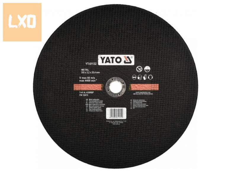 Vágókorong fémhez 355 x 3,2 x 25,4 mm Yato apróhirdetés