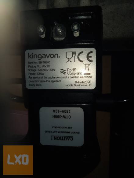 Kingavon Eelektromos grill sütő apróhirdetés