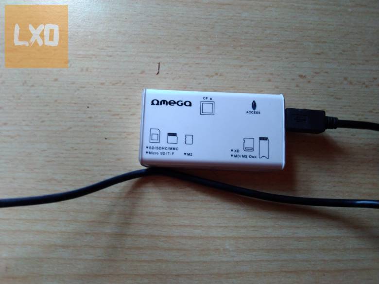 OMEGA USB-s kártyaolvasó különböző típusú memória kártyákhoz apróhirdetés