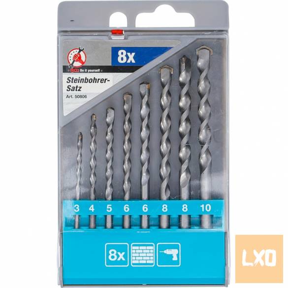 Kőzetfúró készlet 3 - 10 mm 8 darabos apróhirdetés