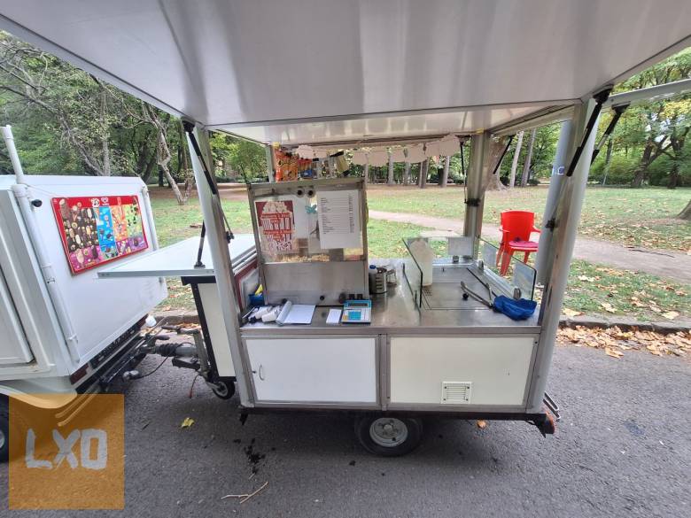 Elektromos büfés jármű üdítő és jégkrém hűtő + utánfutó RENDSZÁMOS! apróhirdetés