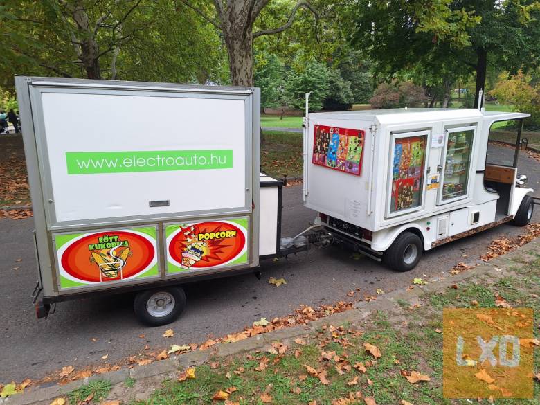 Elektromos büfés jármű üdítő és jégkrém hűtő + utánfutó RENDSZÁMOS! apróhirdetés