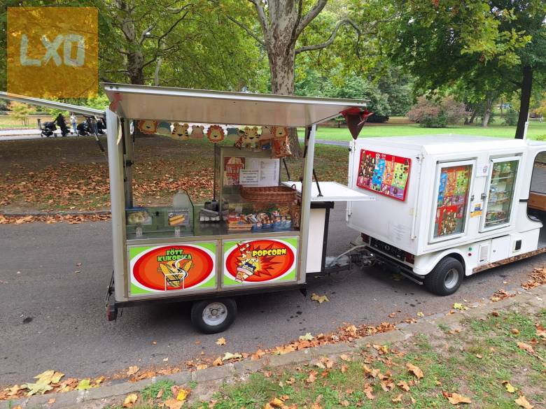 Elektromos büfés jármű üdítő és jégkrém hűtő + utánfutó RENDSZÁMOS! apróhirdetés